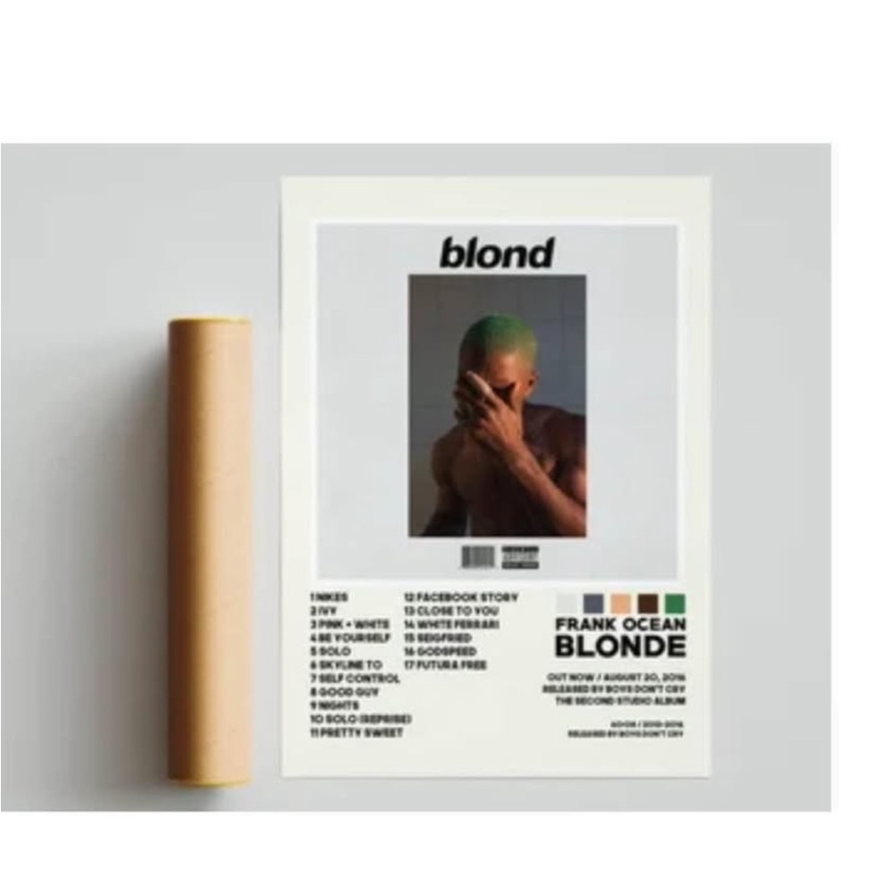 Frank Ocean Blonde Poster